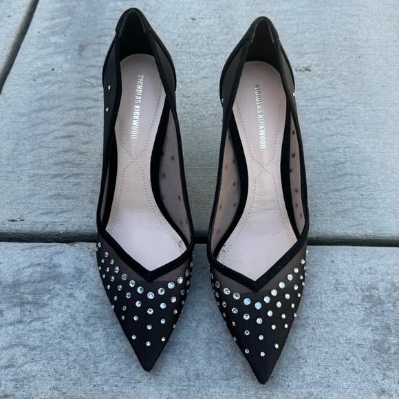 Nicholas kirkwood black mesh rhinestone heels - Picture 2 of 7